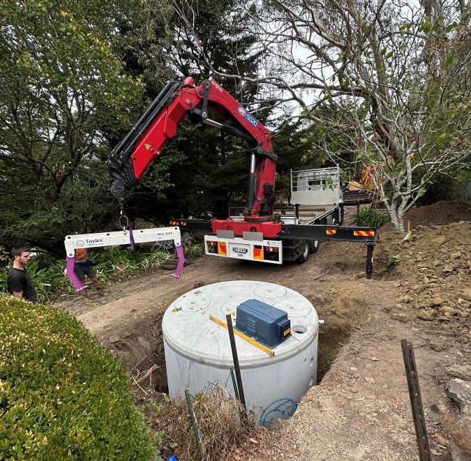 R & F Building industries - New aerated wastewater treatment system in Mount Macedon