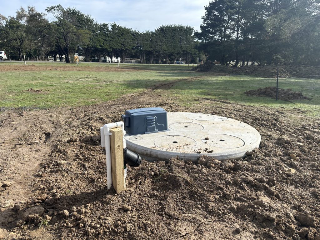Taylex ABS concrete tank in new house in Kilmore
