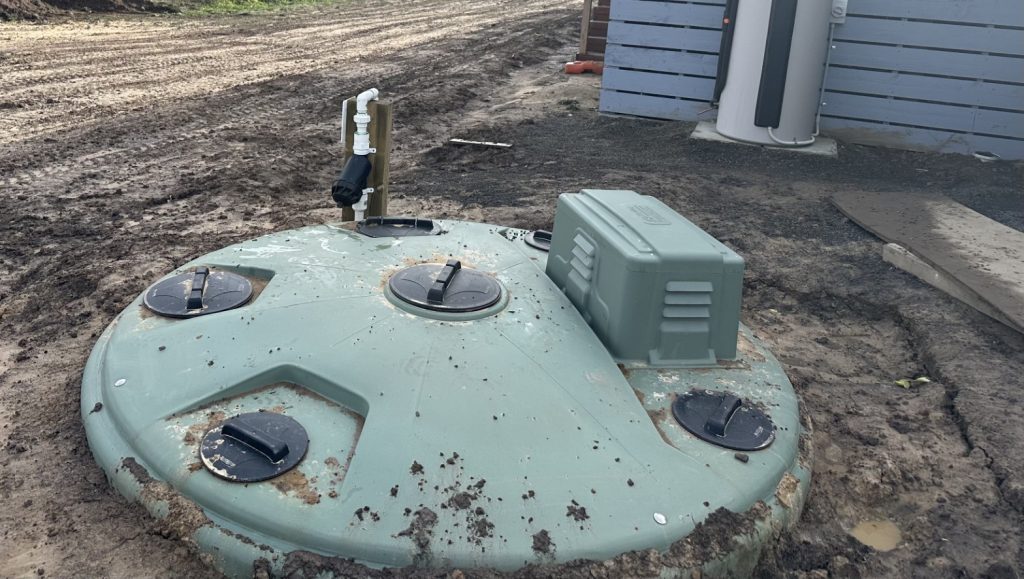 Taylex wastewater system in Tallarook for a new house build 