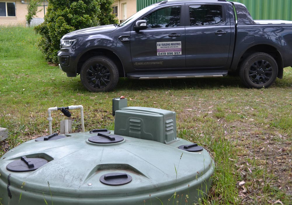 Domestic wastewater treatment system repairs & maintenance by R&F Building Industries