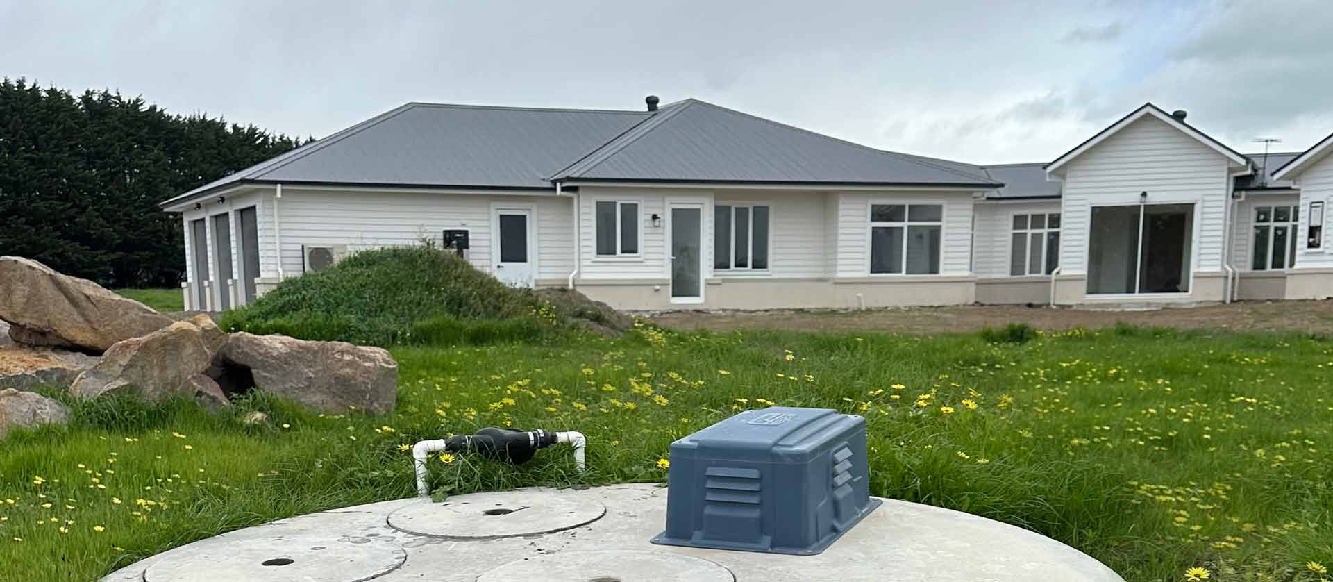 Residential wastewater treatment system installed by R & F Building Industries