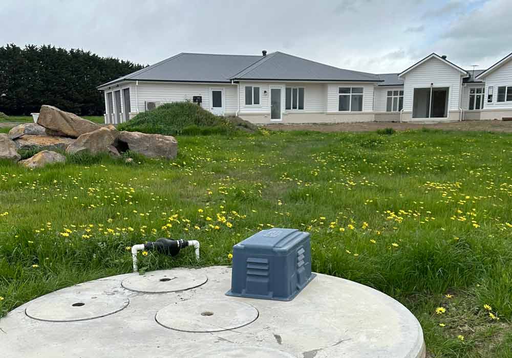 Residential wastewater treatment system installed by R & F Building Industries